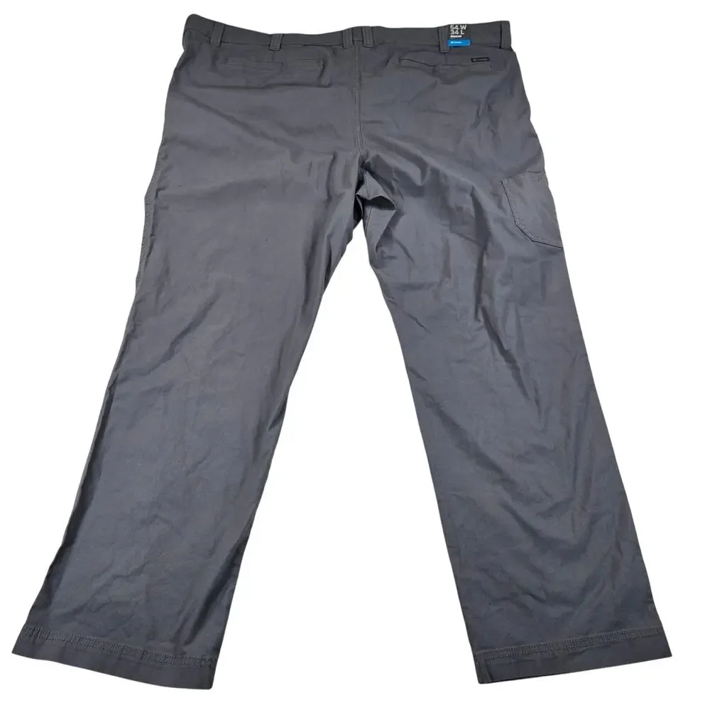 NWT‎ Columbia Flex ROC Stretch Outdoor Pants in City Grey Men's Size 54